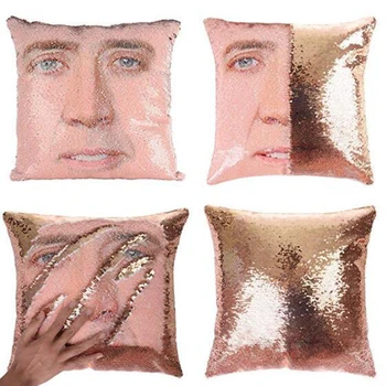 Funny Printing Character Double-sided Sequins Reversible Color Changing Pillow Case Magical Cushion Cover With Sequins
Funny Printing Character Double-sided Sequins Reversible Color Changing Pillow Case Magical Cushion Cover With Sequins