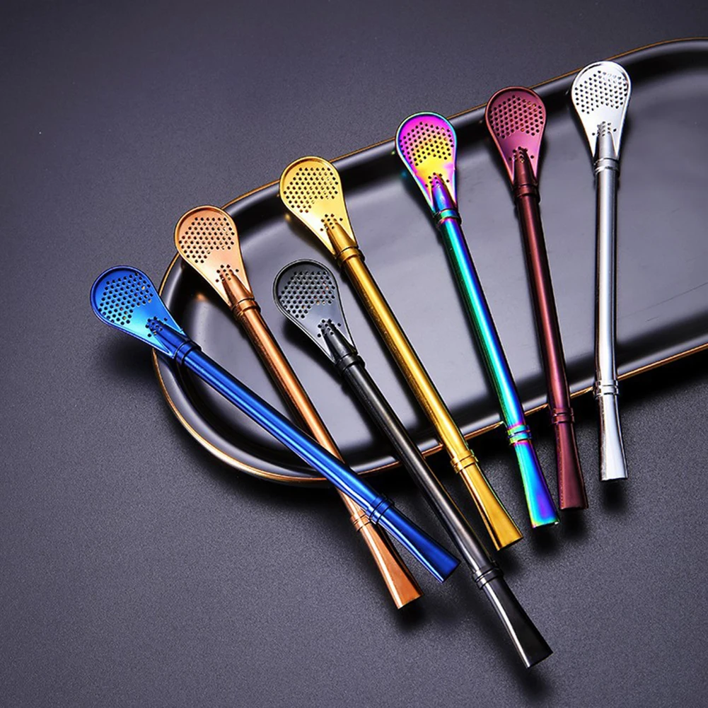 1pc Stainless Steel Straw Reusable Metal Drinking Straw Filter Spoon Creative Tea Tool Bar Accessory Durability Kitchen Utensils
1pc Stainless Steel Straw Reusable Metal Drinking Straw Filter Spoon Creative Tea Tool Bar Accessory Durability Kitchen Utensils