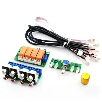 4 Way Audio Input Relay Rca Switching Signal Selector Audio Input Rotary Switch Selection Board for Amplifiers
4 Way Audio Input Relay Rca Switching Signal Selector Audio Input Rotary Switch Selection Board for Amplifiers