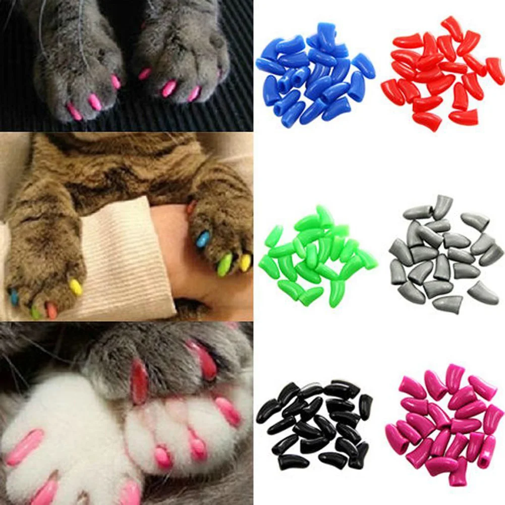 20pcs Colorful Silicone Soft Cat Nail Caps / Cat Paw Claw / Pet Nail Protector/Cat Nail Cover With Free Glue Applictor Hot Sale
20pcs Colorful Silicone Soft Cat Nail Caps / Cat Paw Claw / Pet Nail Protector/Cat Nail Cover With Free Glue Applictor Hot Sale