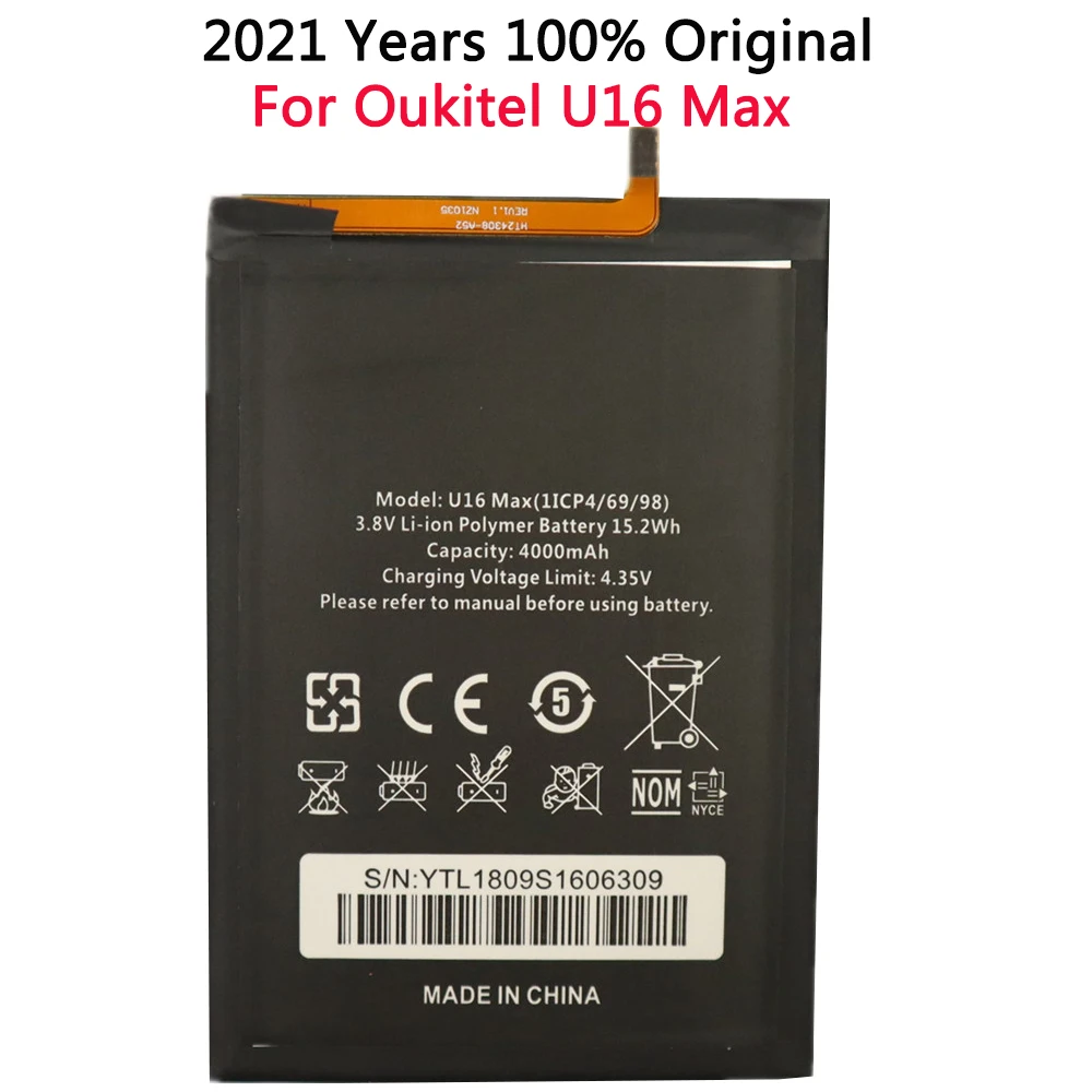100% Original High Capacity Oukitel U16 Max Battery 4000mAh Battery Replacement for Oukitel U16 Max Smart Phone +Tracking number
100% Original High Capacity Oukitel U16 Max Battery 4000mAh Battery Replacement for Oukitel U16 Max Smart Phone +Tracking number