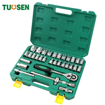 TUOSEN 32PCS in 1 mechanic hand ratchet tool set auto socket wrench tools mini repair professional gereedschap kit for car
TUOSEN 32PCS in 1 mechanic hand ratchet tool set auto socket wrench tools mini repair professional gereedschap kit for car