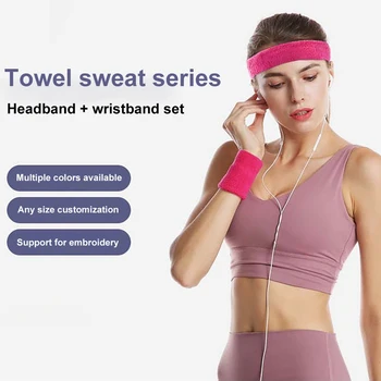 Sport Fitness Towel Headband Breathable Sweat Absorbent Sweatband Headband Head Wrap Sportswear Set 1 Headband 2 Wristbands'
Sport Fitness Towel Headband Breathable Sweat Absorbent Sweatband Headband Head Wrap Sportswear Set 1 Headband 2 Wristbands'