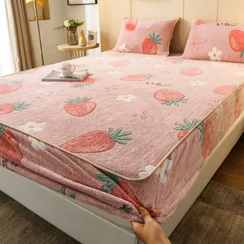Bed Linen Elastic Fitted Sheet Home 100% Polyester Queen King Full Mattress Cover Soft Warm Kids Adult Bedspread No Pillowcase
Bed Linen Elastic Fitted Sheet Home 100% Polyester Queen King Full Mattress Cover Soft Warm Kids Adult Bedspread No Pillowcase