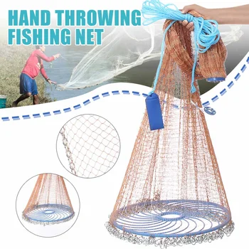3.6M Casting Net Brown Monofilament With Disc Easy Throw Catch Fishing Net Hand Throw Network Small Mesh Hunting Trap Fly Nets
3.6M Casting Net Brown Monofilament With Disc Easy Throw Catch Fishing Net Hand Throw Network Small Mesh Hunting Trap Fly Nets