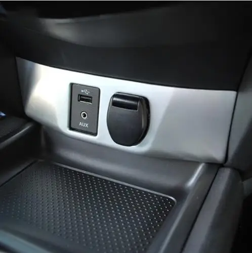 Хромированная рамка ABS для панели прикуривателя обрезанная крышка AUX USB наклейка