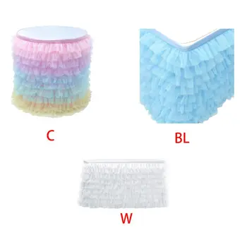 Tulle Table Skirt Glittering Net Mesh Tablecloth Clothing Wedding Party Decor
Tulle Table Skirt Glittering Net Mesh Tablecloth Clothing Wedding Party Decor