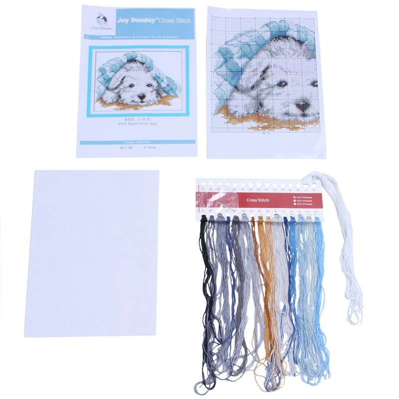 New Releases Cross Stitch Kits Patterns Embroidery Kit - Small Lovely Dog 14CT 27×20cm | Дом и сад