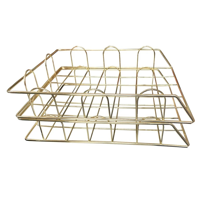 Office Supplies Metal Stackable File ID Tray Storage Box, Desk, Gold
Office Supplies Metal Stackable File ID Tray Storage Box, Desk, Gold