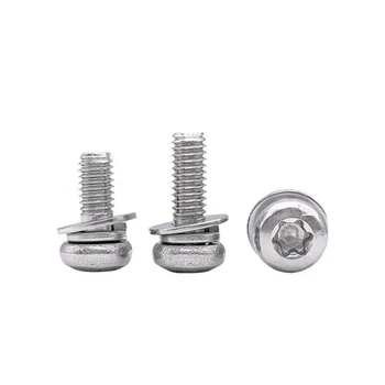 30pcs M4 Torx round head screws T&TX spring pad washer combination screw mechanical bolts steinless steel bolt 8mm-30mm long
30pcs M4 Torx round head screws T&TX spring pad washer combination screw mechanical bolts steinless steel bolt 8mm-30mm long