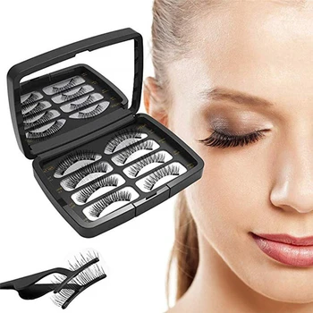 1 Set Magnetic Eyelashes 3D Magnetic Lashes Natural False Eyelashes 2/ 3 Magnet Lashes with Eyelash Applicator Tweezers Makeup 
1 Set Magnetic Eyelashes 3D Magnetic Lashes Natural False Eyelashes 2/ 3 Magnet Lashes with Eyelash Applicator Tweezers Makeup