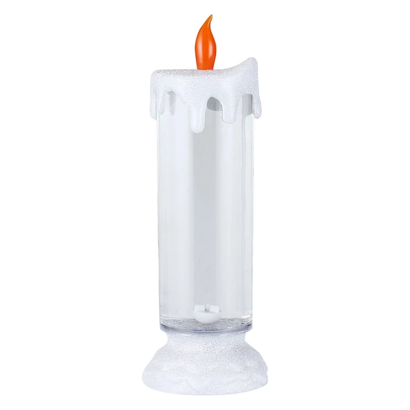 Color-Changeable Candle Shape LED Night Light USB Glitter Lights Home Desktop Party Decor Atmosphere-Decor Lamp | Лампы и освещение
