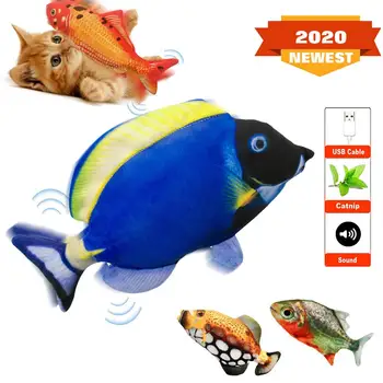 Electric Moving Fish Cat Realistic Plush Simulation Electric Wagging Fish Cat Toy Catnip Kicker Toys Funny Interactive Pets Pill
Electric Moving Fish Cat Realistic Plush Simulation Electric Wagging Fish Cat Toy Catnip Kicker Toys Funny Interactive Pets Pill