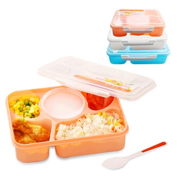 Portable Microwave Kids Lunch Box 5 Compartments with Soup Bowl Bento Boxes Leak-Proof Children Gift Food Container with Spoon
Portable Microwave Kids Lunch Box 5 Compartments with Soup Bowl Bento Boxes Leak-Proof Children Gift Food Container with Spoon