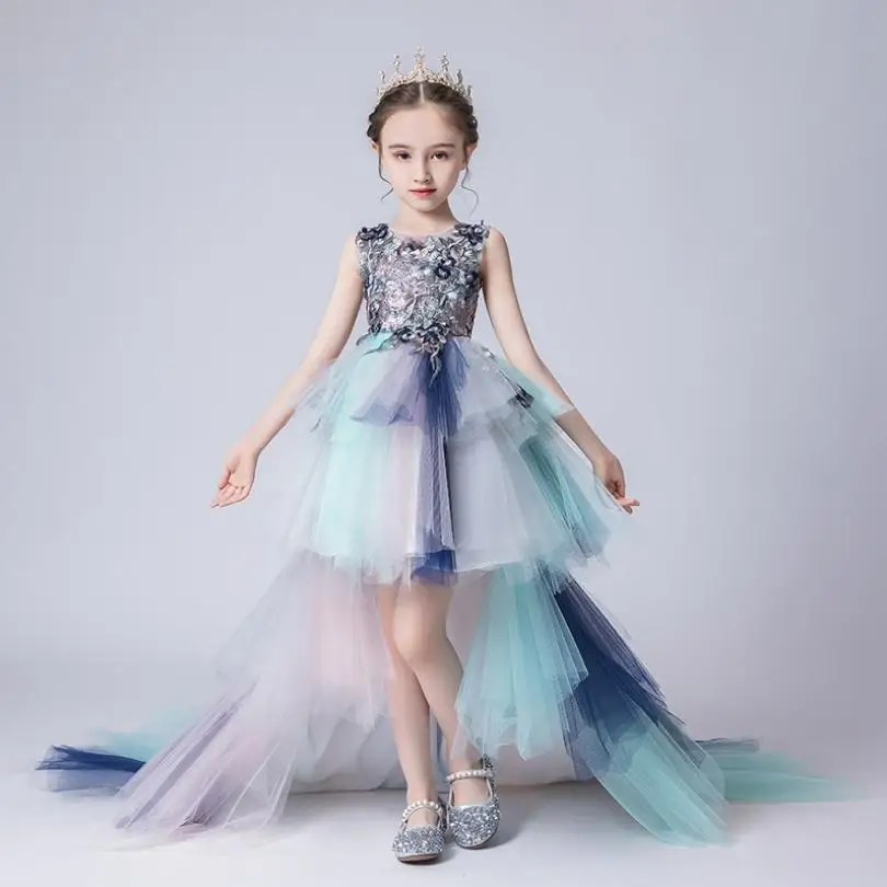 Luxury Flower Girl Dresses for Wedding Evening Gowns Long Trailing Princess Dress Ball Gown Modis Appliques Kids Dress Y1995
Luxury Flower Girl Dresses for Wedding Evening Gowns Long Trailing Princess Dress Ball Gown Modis Appliques Kids Dress Y1995