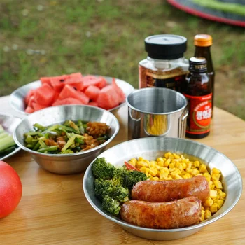 1 Set of 4PCS Stainless Steel Dish Bowl Bake Roasting Pan Outdoor Camping Bowl Dish Household Utensils for Home Store Picnic (Si
1 Set of 4PCS Stainless Steel Dish Bowl Bake Roasting Pan Outdoor Camping Bowl Dish Household Utensils for Home Store Picnic (Si