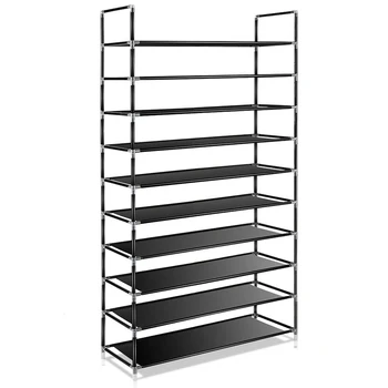 10 Layers Large Capacity Shoe Rack 13MM Paiting Tube Easy Installated Shoes Storage Shelf Space-saving Stand Holder Shoe Cabinet 
10 Layers Large Capacity Shoe Rack 13MM Paiting Tube Easy Installated Shoes Storage Shelf Space-saving Stand Holder Shoe Cabinet