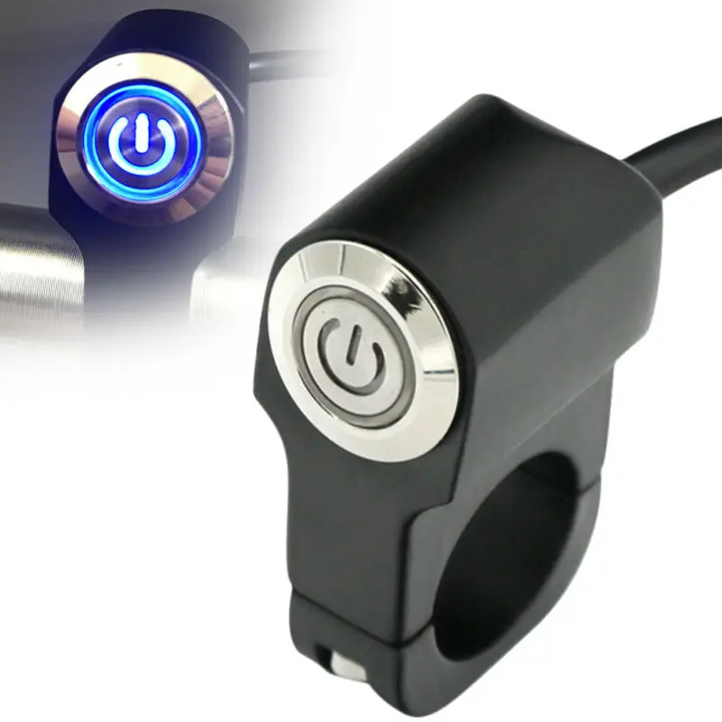 Keenso 12V Universal 22mm Waterproof Handlebar Headlight Switch Fog Spot light LED On Off Switch