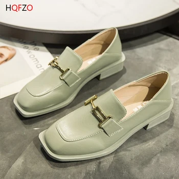 HQFZO Women Loafers Square Heels Slip On Ladies Office Shoes Buckle PU Leather Fashion British Style Spring Autumn Loafers
HQFZO Women Loafers Square Heels Slip On Ladies Office Shoes Buckle PU Leather Fashion British Style Spring Autumn Loafers