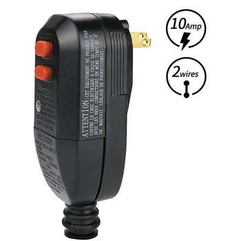 GFCI American Standard 10A wiring electric shock-proof two-pole plug with American Standard leakage protection
GFCI American Standard 10A wiring electric shock-proof two-pole plug with American Standard leakage protection