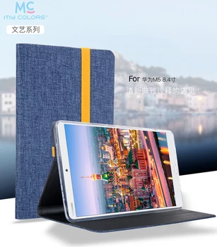 Tablet Case For Huawei MediaPad M5 10.8 Flip Stand Jean Fabric + TPU Soft Smart Cover for Huawei M5 8.4 Sleeve Wake up / Sleep
Tablet Case For Huawei MediaPad M5 10.8 Flip Stand Jean Fabric + TPU Soft Smart Cover for Huawei M5 8.4 Sleeve Wake up / Sleep