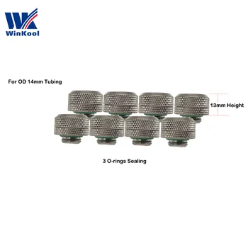 8pcs/lot WinKool G1/4" Multi-Link adapter / fitting (14mm Rigid/Hard Tube) with 3 O-rings Sealing
8pcs/lot WinKool G1/4" Multi-Link adapter / fitting (14mm Rigid/Hard Tube) with 3 O-rings Sealing