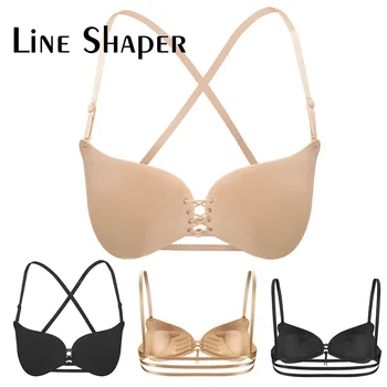Goddesst Non-Steel Ring Gather the Invisible Bra. and Chest Pad Solid Bandage Cloth Drawstring Beauty Back Bra Underwear W
Goddesst Non-Steel Ring Gather the Invisible Bra. and Chest Pad Solid Bandage Cloth Drawstring Beauty Back Bra Underwear W