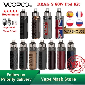 Original VOOPOO DRAG S 60W VW Pod Kit with 2500mAh Battery Max 60W Output Mod Pod System Kit with PnP Coil vs Aegis/ Target PM80
Original VOOPOO DRAG S 60W VW Pod Kit with 2500mAh Battery Max 60W Output Mod Pod System Kit with PnP Coil vs Aegis/ Target PM80