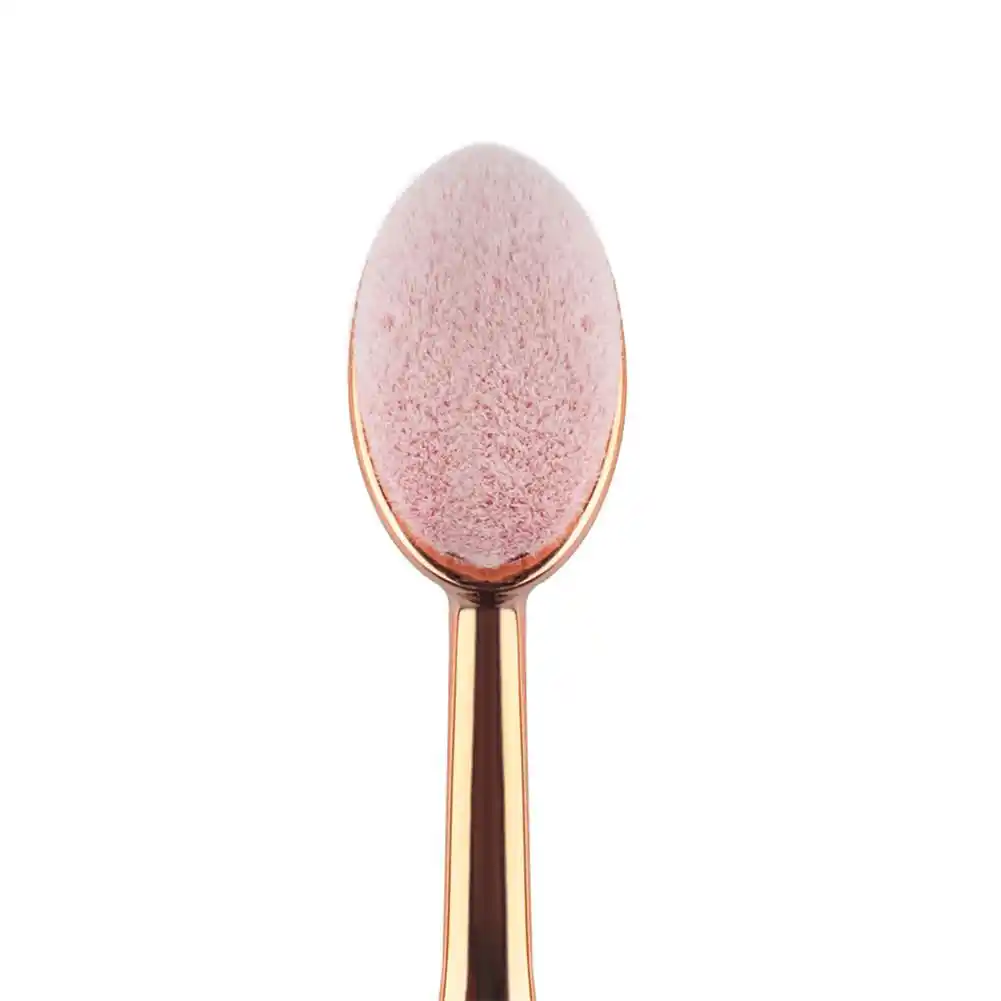 brush shape oval crystal professional foundation powder brush