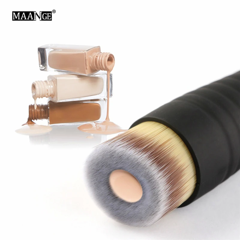 

MAANGE 1Pcs Foundation Makeup Brush Pro BB CC Cream Powder soft Cosmetic Beauty Essential Angle Flat Top Make Up Brush Tool
