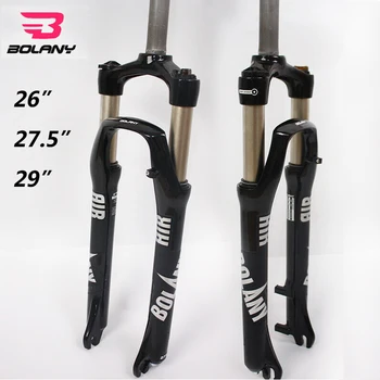 BOLANY MTB Suspension Fork 26" 27.5" 29" Mountain Bike Forks 100mm Travel Preload Adjust QR 1-1/8" Threadless
BOLANY MTB Suspension Fork 26" 27.5" 29" Mountain Bike Forks 100mm Travel Preload Adjust QR 1-1/8" Threadless