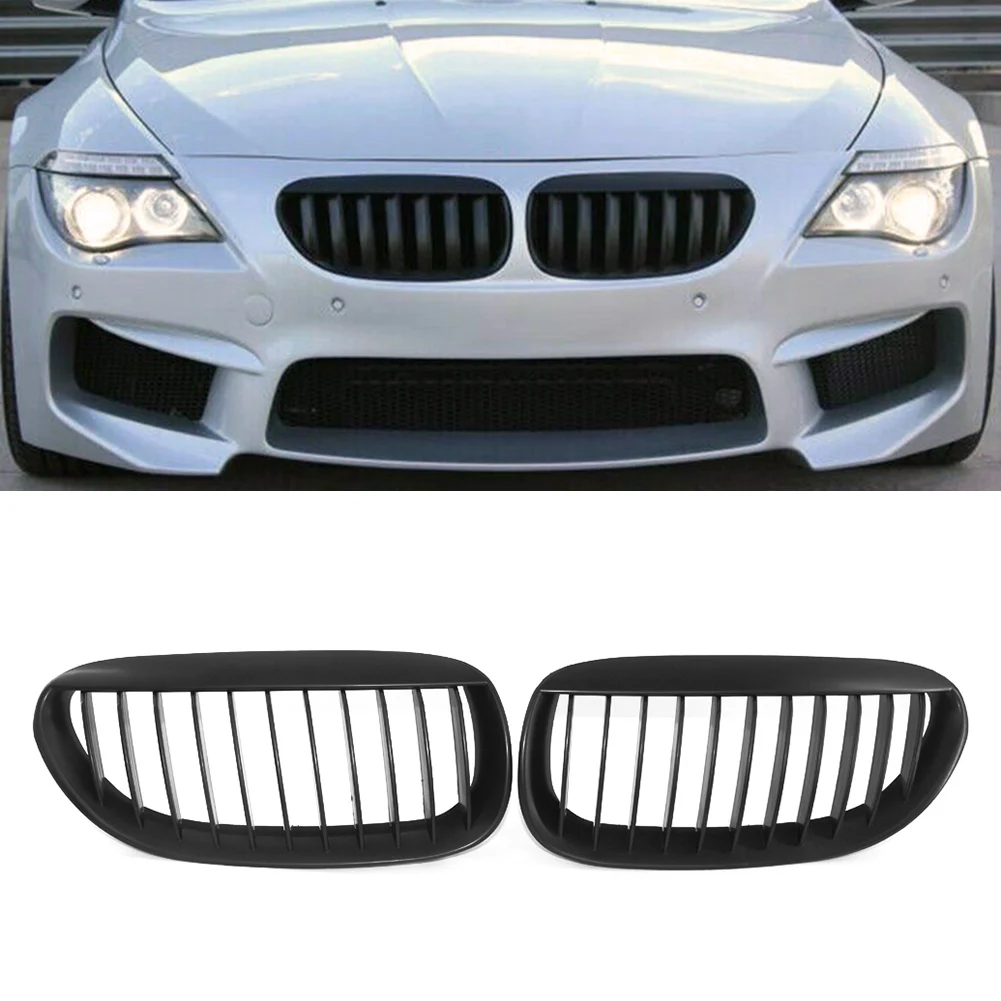 Решетка радиатора переднего бампера для BMW E63 E64 6 Series 650i M6 2004 2005 2006 2007 2008 2009 2010, матовый черный АБС-пластик, 1 пара
Решетка радиатора переднего бампера для BMW E63 E64 6 Series 650i M6 2004 2005 2006 2007 2008 2009 2010, матовый черный АБС-пластик, 1 пара