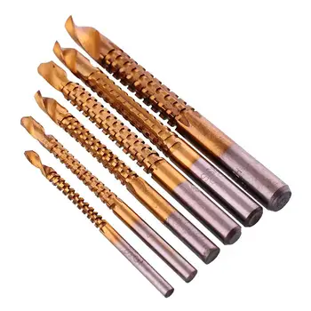 Chisel Tools for Carpenter Father 6Pc Titanium Coated HSS Drill & Saw 6pc Titanium Coated Drill Bit 3-8mm Wood Cutting
Chisel Tools for Carpenter Father 6Pc Titanium Coated HSS Drill & Saw 6pc Titanium Coated Drill Bit 3-8mm Wood Cutting