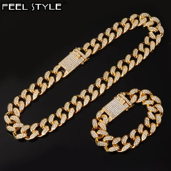1Set 20MM Full Heavy Iced Out Paved Rhinestone Miami Curb Cuban Chain CZ Bling Rapper Bracelet Necklaces For Men Hip Hop Jewelry
1Set 20MM Full Heavy Iced Out Paved Rhinestone Miami Curb Cuban Chain CZ Bling Rapper Bracelet Necklaces For Men Hip Hop Jewelry