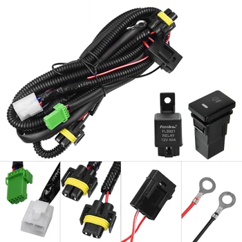 YUNPICAR H11 881Fog Light Wiring Harness Socket Wire Connector with 40A Relay ON/OFF Switch Kits for Toyota GM Hyundai Accent
YUNPICAR H11 881Fog Light Wiring Harness Socket Wire Connector with 40A Relay ON/OFF Switch Kits for Toyota GM Hyundai Accent
