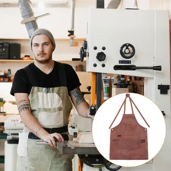 Woodworking Apron Waxed Canvas Durable Premium Apron Work Apron Shop Apron for Woodwoker Barbecue Carpenter
Woodworking Apron Waxed Canvas Durable Premium Apron Work Apron Shop Apron for Woodwoker Barbecue Carpenter
