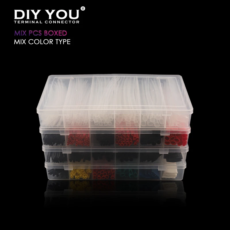 Mix Colorful Boxed Heat Shrink Tube Kit Shrinking Assorted Polyolefin Insulation Sleeving Wire Heat Shrink Tubing High Quality
Mix Colorful Boxed Heat Shrink Tube Kit Shrinking Assorted Polyolefin Insulation Sleeving Wire Heat Shrink Tubing High Quality