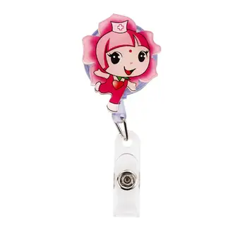 Badge Holder Universal Cute Retractable Nurse Office Exhibiton Badge Buckle Acrylic Key Accessories Document Holder
Badge Holder Universal Cute Retractable Nurse Office Exhibiton Badge Buckle Acrylic Key Accessories Document Holder