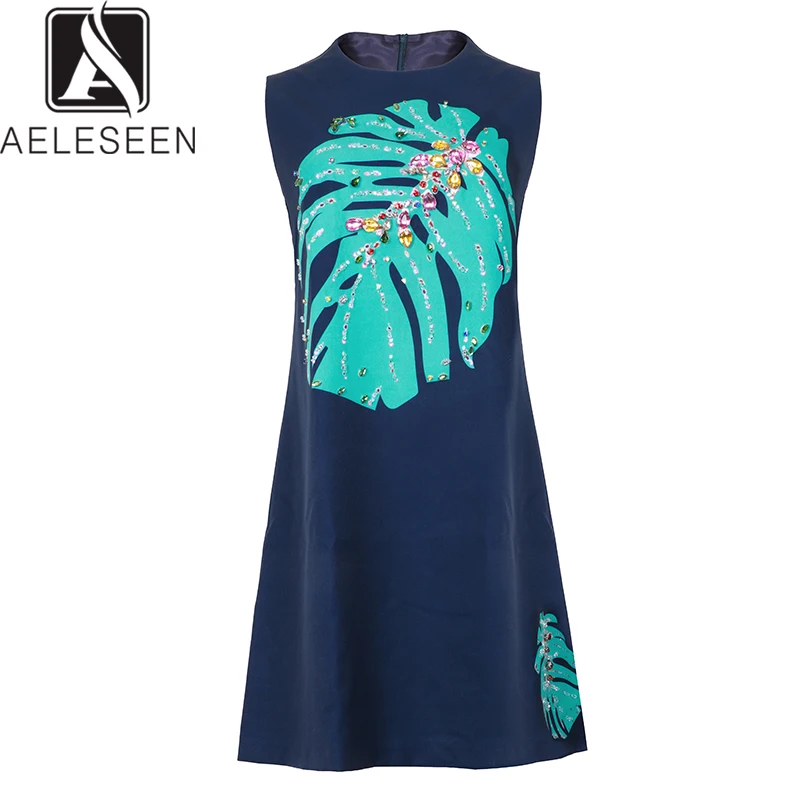 AELESEEN 2019 New Design Autumn Luxury Crystal Dresses Women Sweet Leaf Printed Holiday Beach Wearing Sleeveless Mini Dress
AELESEEN 2019 New Design Autumn Luxury Crystal Dresses Women Sweet Leaf Printed Holiday Beach Wearing Sleeveless Mini Dress