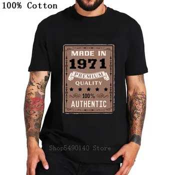 

New Vintage 1971 All Original Parts T Shirt Printed 100% Cotton Awesome Hipster T-Shirt Man's Short Sleeve O-Neck Tees Plus Size