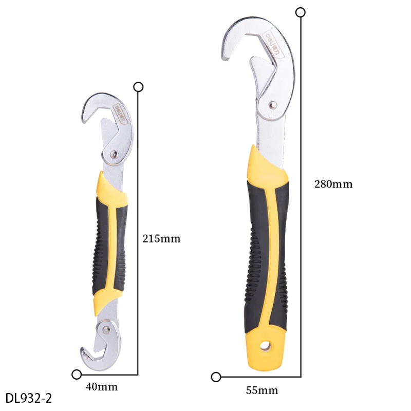 Deli Universal Wrench Set Multi-Function Wrench High Carbon Steel Forging Can Screw Water Pipes, Nuts, Auto Parts, Etc
Deli Universal Wrench Set Multi-Function Wrench High Carbon Steel Forging Can Screw Water Pipes, Nuts, Auto Parts, Etc