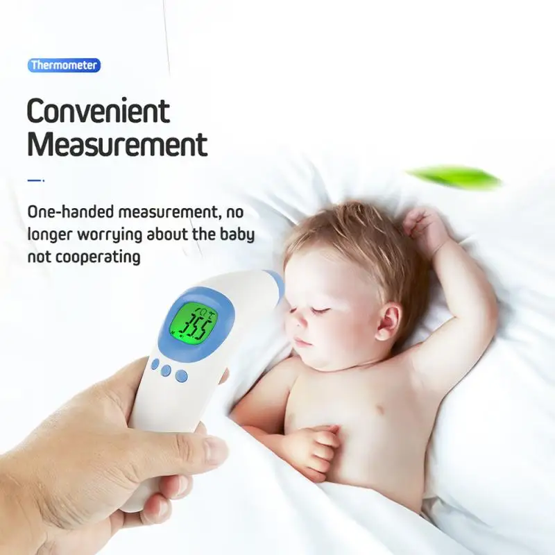 Digital Thermometer Infrared IR Backlight LCD Non-Contact Baby Adult Body Care Fever Measuring Tool Forehead Ear IR Thermometer
Digital Thermometer Infrared IR Backlight LCD Non-Contact Baby Adult Body Care Fever Measuring Tool Forehead Ear IR Thermometer