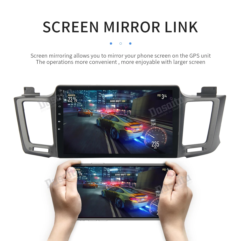 Clearance 10.2" HD Digital Screen Built-in GPS Android 9.0 32GB ROM Octa Core for Toyota RAV4 2014 2015 2016 with car multimedia player 12