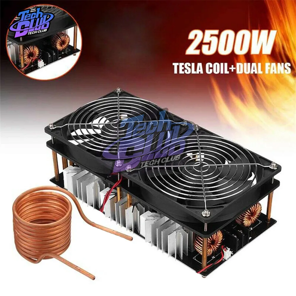 1800W 2500W ZVS Induction Heater Induction Heating Machine PCB Board Module Flyback Driver Heater Cooling Fan Interface+ Coil
1800W 2500W ZVS Induction Heater Induction Heating Machine PCB Board Module Flyback Driver Heater Cooling Fan Interface+ Coil