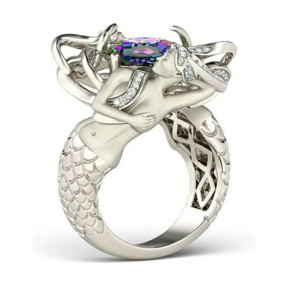 Модное серебряное кольцо классическое изысканное темпераментное женское