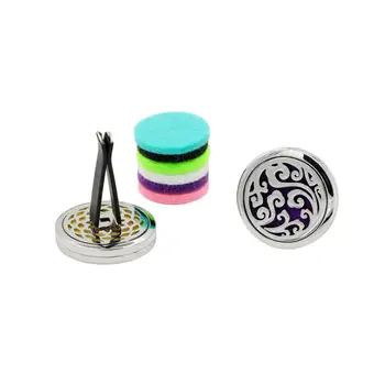 Car Air Freshener Flower Pattern Car Styling Outlet Perfume Clips Vent Purifier Essential Oil Diffuser Car Interior Accessories