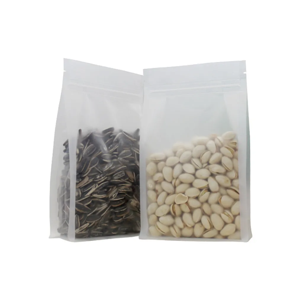 50Pcs Frosted Transparent Eight Side Seal Stand Up Bag Zip Lock Reusable Recyclable Food Nut Household Packaging Storage Pouches
50Pcs Frosted Transparent Eight Side Seal Stand Up Bag Zip Lock Reusable Recyclable Food Nut Household Packaging Storage Pouches