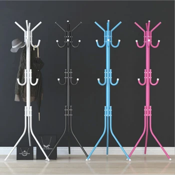2020 New Iron Art Coat Rack Fashion Hanger Creative Clothes Rack Floor Bedroom Simple Hanging Clothes Rack coat hanger stand 
2020 New Iron Art Coat Rack Fashion Hanger Creative Clothes Rack Floor Bedroom Simple Hanging Clothes Rack coat hanger stand