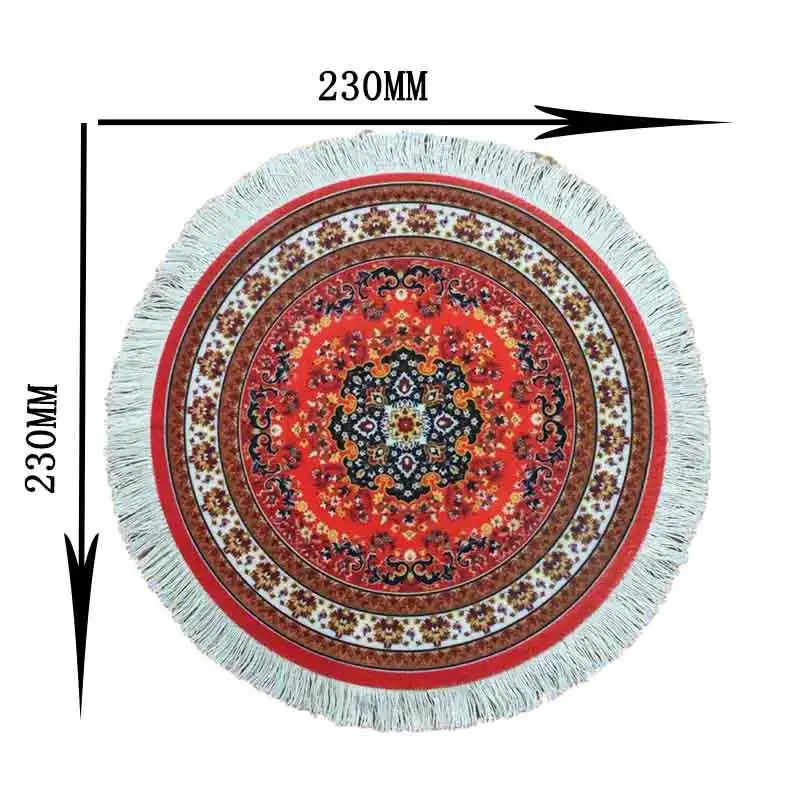 HOT New Round Mouse Pad With real tassels Persian Carpet mouse pads computer mat laptops Rubber
HOT New Round Mouse Pad With real tassels Persian Carpet mouse pads computer mat laptops Rubber
