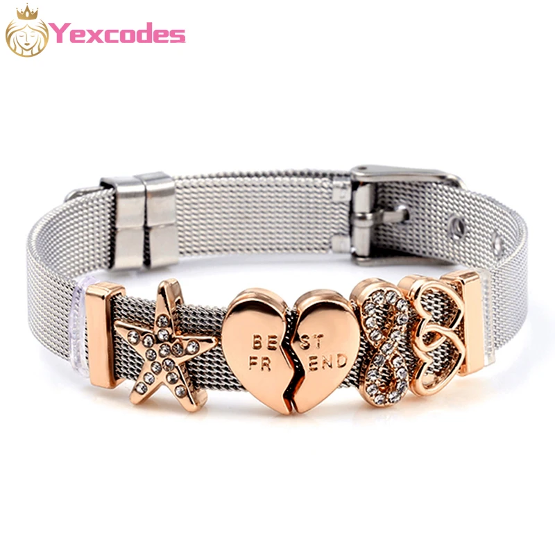 Simple DIY Charm Couple Bracelets Cross-border Real Gold Plating Stainless Steel Strap Bracelets Gifts Sold And Shipped Directly
Simple DIY Charm Couple Bracelets Cross-border Real Gold Plating Stainless Steel Strap Bracelets Gifts Sold And Shipped Directly